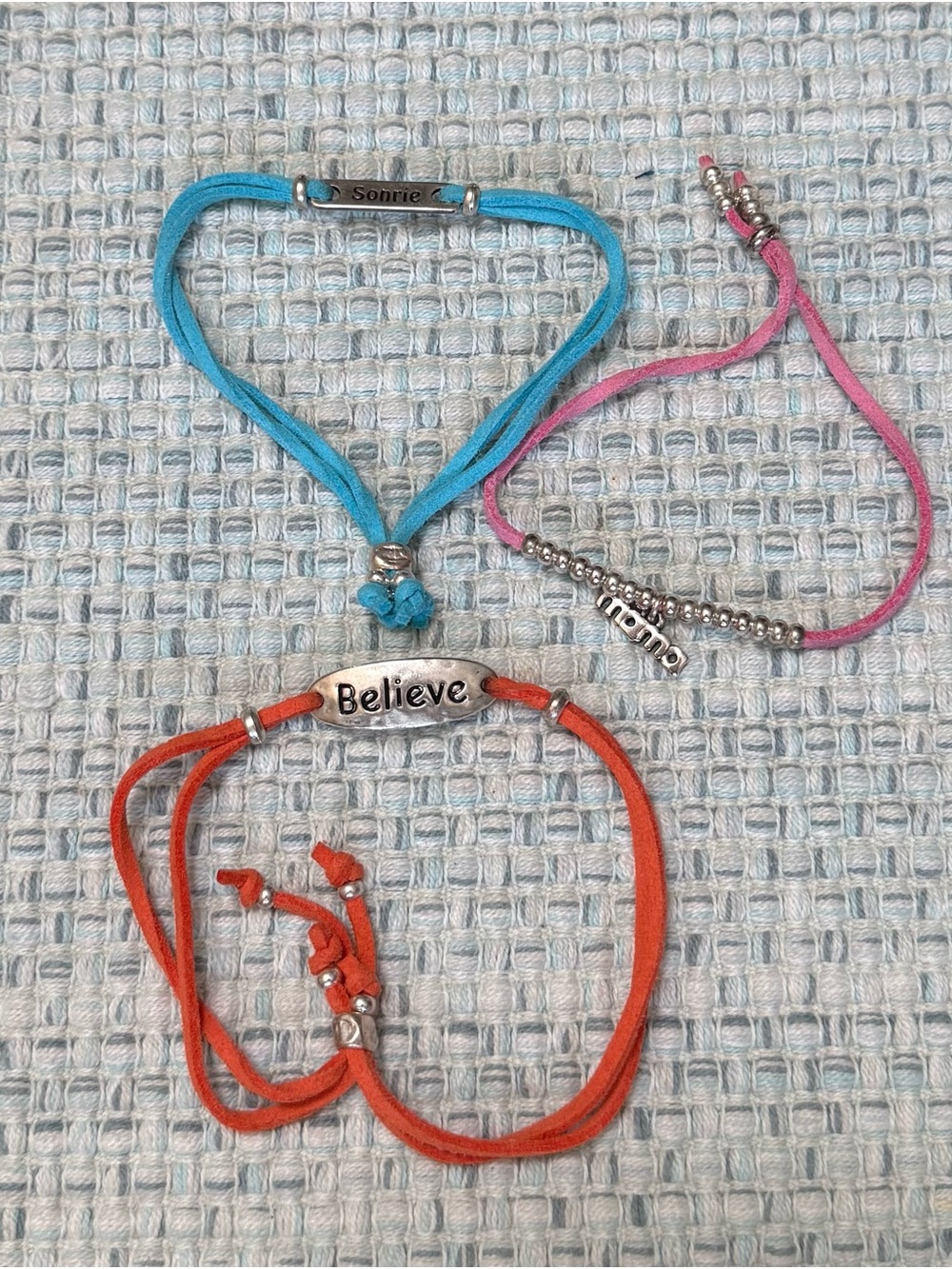 Inspired 'Believe' Orange Cord Bracelet | Unbranded